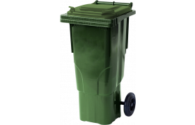 Europlast 2-wheeled waste container 60L green