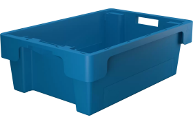Plastic box stackable 600x400x200 mm - Blue