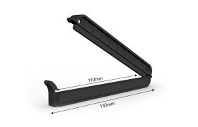 Bag clamp 130/110 mm - black