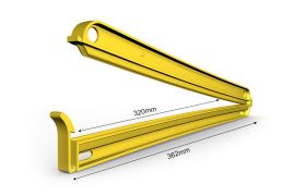 Bag clamp 362/320 mm - yellow