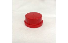 Capsule - Ø43mm - cone/locking ring/grooved - red