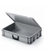 Kuffertkasse UNISTA 600x400x135mm (inkl låg) - grå