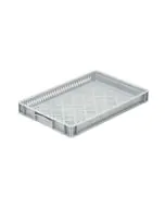 Basicline perf. 600x400x70 mm - u/hå.hul - grå