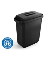 Plastbeholder 60L 590x282x600 mm - sort - ECO