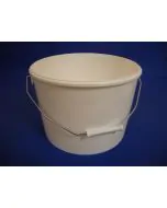 Plastspand 2460 - 11,4 L. m/metalh. - Hvid