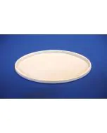 Oval plastlåg type DOP3000 241x178 mm - Hvid