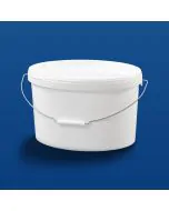 Oval plastspand  EOE11000 - 11,6 l.- Hvid