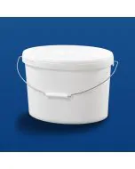 Oval plastspand EOE12500 - 12,6 l. - Hvid