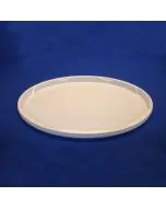 Oval plastlåg DOX15-19000 - 390x300 mm - Hvid