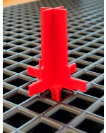 Plug pin cross joint graded Ø 19,9 x 33 mm - red