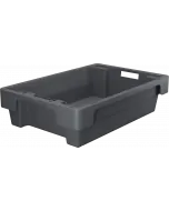 Plastkasse stabelvendbar 600x400x150 mm - Grå