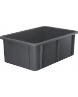 Plastkasse stabelbar 600x400x215 mm - Grå