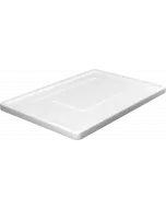 Låg til Plastkasse stabelbar 600x400 - Hvid