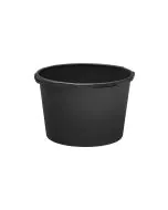 Plastbalje rund genbrugsplast - 65L. - Sort