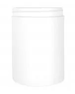 Plastdåse 1000 ml HDPE - Ø100 mm - Hvid