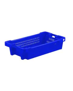 C- Fish Box 800x450x190 mm 35L/20kg - perf- blå