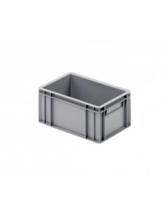 R-kasse 300x200x142 mm u/hå.hul - grå
