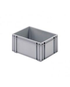 R-kasse 400x300x193 mm u/hå.hul - grå