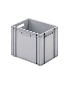 R-kasse 400x300x322 mm m/hå.hu - grå