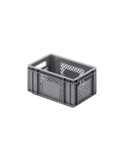R-kasse perf. 300x200x142 mm - grå