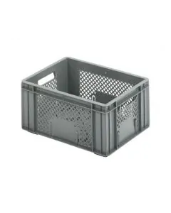 R-kasse perf. 400x300x193 mm - grå