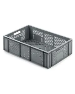 R-kasse perf. 600x400x171 mm - grå