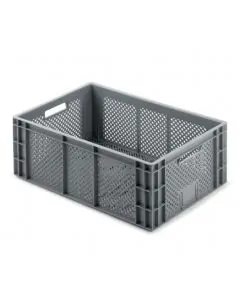 R-kasse perf. 600x400x223 mm - grå