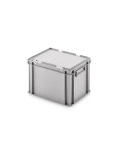 Kuffertkasse UNISTA 400x300x280mm (inkl låg) - grå