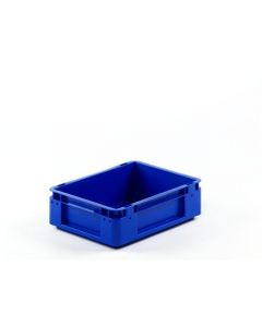 S-kasse 400x300x120 mm u/hå.hul - blå