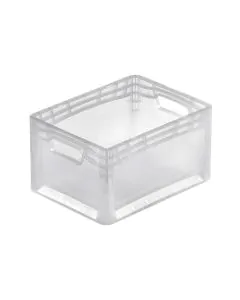 Plastkasse transparent - 400x300x220 mm - 24 l.