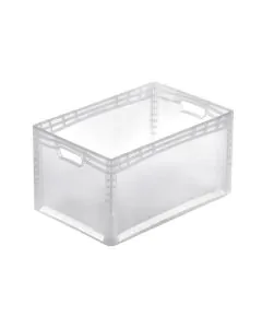 Plastkasse transparent - 600x400x320 mm - 66 l.