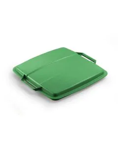 Låg til Plastbeholder 90L 385x395 mm - grøn