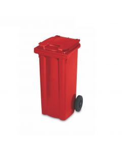 Affaldscontainer 2-hjulede 80 L - rød