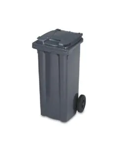 Affaldscontainer 2-hjulede 120 L - antracitgrå