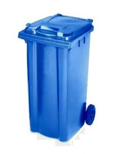 Affaldscontainer 2-hjulede 240 L - blå