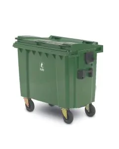 Affaldscontainer 4-hjulede 400 L - grøn