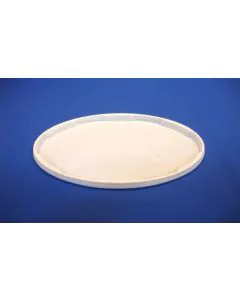 Oval plastlåg type DOP3000 241x178 mm - Hvid