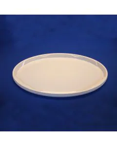 Oval plastlåg DOX15-19000 - 390x300 mm - Hvid