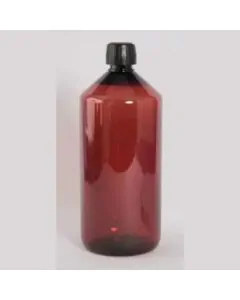 Plastflaske - PET - 1000 ml. - Ø28 mm - Brun