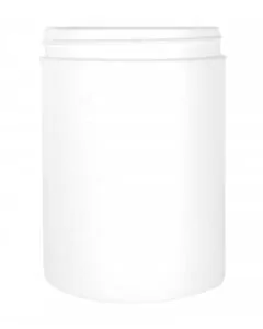 Plastdåse 1000 ml. HDPE - Ø100 mm - Hvid