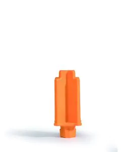 Rotating stacking bolt 28 mm - orange