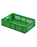 Plastboks R - perf. 600x400x133 mm - grønn