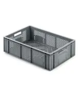 Plastboks R - perf. 600x400x171 mm - grå