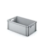 Plastboks UNISTA 600x400x220 mm m/h. hull - grå
