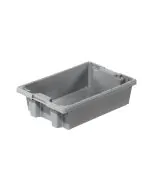 Plastboks stablebar 600x400x160 mm - grå