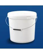 Plastbøtte HOM21000 - 21,2 L. - m/metallh. - Hvit