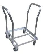 Chassis for 200 l. fat - Sinklegert stål