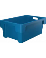 Plastboks stabelbar vendbar 600x400x250 mm - Blå