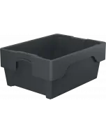 Plastboks stablebar 400x300x170 mm - Grå