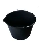 Plastbøtte m. helletut generell plast - 20L. m/metall h.